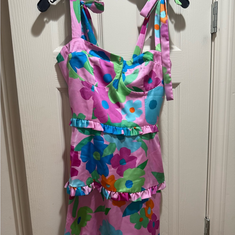 Show Me Your MuMu Pink Floral Mini Dress